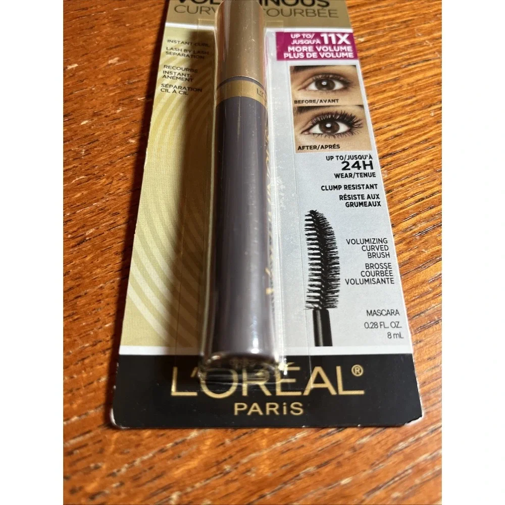 L'Oreal Voluminous Mascara Curved Brush Black Noir 340 – Thickening Lash Makeup